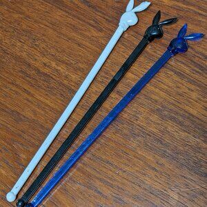 Vintage Playboy Club Cocktail Swizzle Sticks - Lot of 3
